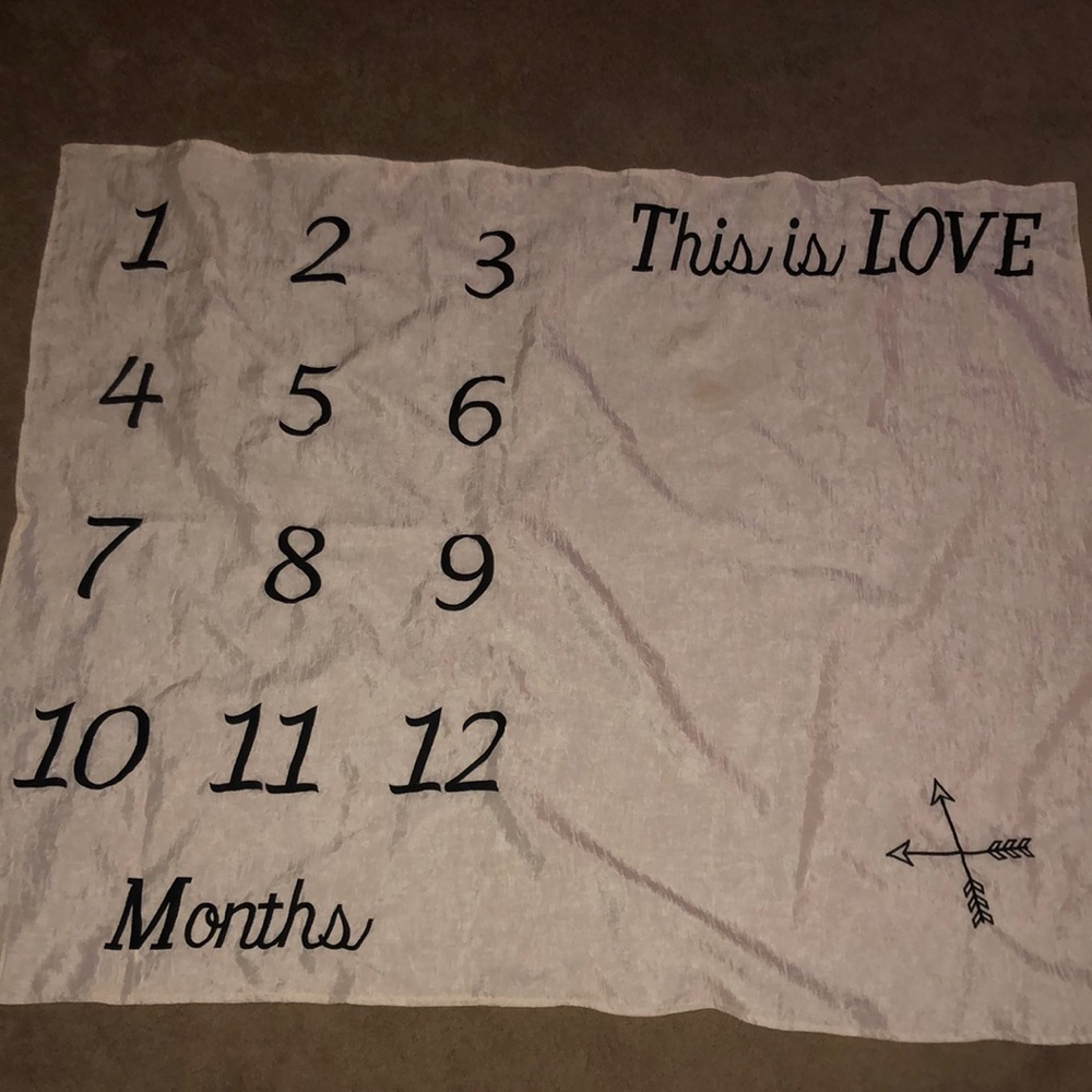 Blanket for monthly pictures